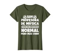 Maestro Música Colegio - Profesor Música Camiseta, Mujer, Verde Oliva, S