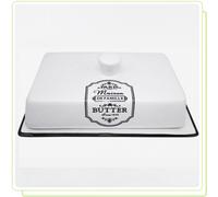 Maestro Paris Maison MR20030-45 plato mantequilla cerámica blanco