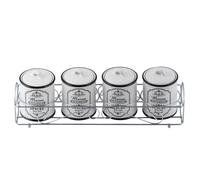 Maestro Paris Set 4 especieros de cerámica con soporte