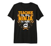 Maestro por día Ninja por la Noche - Mejor Maestro Camiseta Premium