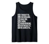 Maestro reflexivo alentando increíble cuidado Camiseta sin Mangas