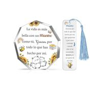 Maestro Regalos Día del Maestro Apreciar Regalo Cumpleaños Profesor Graduación de los estudiantes Regalo Agradecimiento Hombres Placa de Navidad Marcapáginas Acrílico 2 Piezas Jubilación Año Nuevo