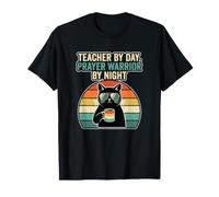 Maestro religioso por día Guerrero de oración Escuela Dominical Camiseta