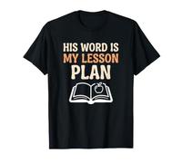 Maestro religioso Su Palabra es mi Plan de lección Estudio bíblico Camiseta