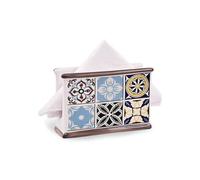 Maestro Servilletero de cerámica Holiday in Oporto elegante diseño portugués decorativo duradero fácil de limpiar accesorios de mesa sofisticados MR-20005-44