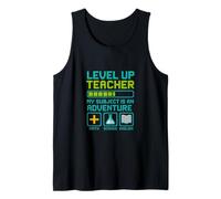Maestro Subir de Nivel Mi asignatura es una Aventura Gamer Educación Camiseta sin Mangas