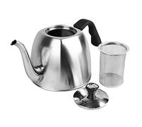 Maestro Tetera con tapa y colador MR-1333-Tea de 1,1 l, hervidor de agua para cocina de inducción, tetera de acero inoxidable