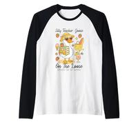 Maestro tonto ganso en la diversión suelta de verano Camiseta Manga Raglan