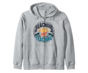 Maestro Vacaciones de Verano Playa No Enseñar Playa Puesta Sudadera con Capucha