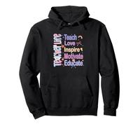 Maestro Vida Enseñar Amor Inspirar Motivar Educar Sudadera con Capucha