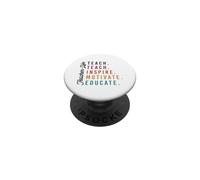 Maestro Vida Enseñar Inspirar Motivar Educar PopSockets PopGrip Adhesivo