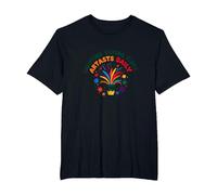 Maestros de Arte Creando Jóvenes Artistas Diarios Colorido Diversión Camiseta, Hombre Tallas Grandes, Negro, 6X Alto