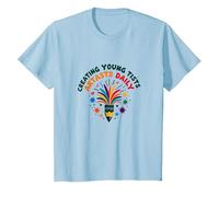 Maestros de Arte Creando Jóvenes Artistas Diarios Colorido Diversión Camiseta, Niños, Azul Bebé, 2 años