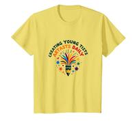 Maestros de Arte Creando Jóvenes Artistas Diarios Colorido Diversión Camiseta, Niños, Limón, 2 años