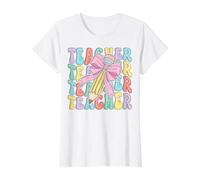 Maestros de la Escuela enseñan enseñanza Hombres y Mujeres Enseña Camiseta gráfica económica, Mujer, Blanco, M