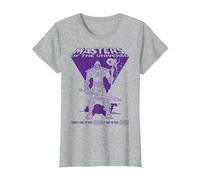 Maestros del Universo Revelación - Skeletor Feel Evil Camiseta, Mujer, Gris Jaspeado, L