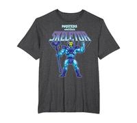 Maestros del Universo - Skeletor 40th Camiseta, Hombre Tallas Grandes, Jaspeado Oscuro, 4X Alto