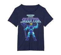 Maestros del Universo - Skeletor 40th Camiseta, Mujer Tallas Grandes, Azul Marino, 4XL Grande