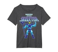 Maestros del Universo - Skeletor 40th Camiseta, Mujer Tallas Grandes, Jaspeado Oscuro, 5XL Grande