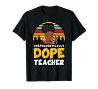 Maestros Negros sin Pedir disculpas Maestra melanina Reina Camiseta gráfica económica, Hombre, Negro, M