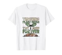 Maestros plantan Semillas Que Crecen para Siempre Maestro Regalo de jardín Camiseta gráfica económica, Hombre, Blanco, M