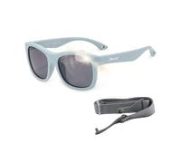 Maesy Gafas de Sol para Bebé y Niño, 1-3 Años, Protección Polarizada UV400, Montura Flexible y Blanda, Cinta Elástica Ajustable, Gafas de Sol Seguras y Cómodas para Niños, Azul Claro, Luca