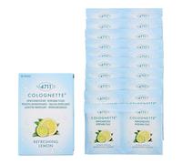2x 4711 Real Colonia Agua Colognette Refreshing Lemon Tissue 20 piezas