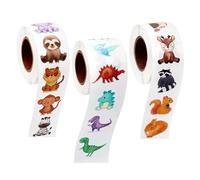 MAEXUS Pegatinas de animales, 1500 pegatinas de recompensa para profesores, pegatinas para álbumes de recortes, pegatinas para álbum de fotos, pegatinas de animales para habitación infantil (24