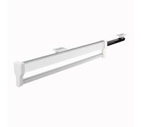 MAFAGE Barra extensible para colgar la percha, barra telescópica ajustable, 347 mm, color blanco