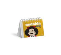 Mafalda 2026, Calendario Escritorio Amarillo (AGENDAS Y CALENDARIOS)