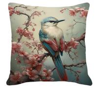 MAFANG 11CT Kit Petit Point Cojines Kit De Bordado De Cojines De Animales Y Flores Y Pájaros Para Adultos, Hilos De Bordar Y Otros Suministros De Punto De Cruz Incluidos A 45x45cm