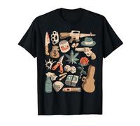 Mafia Delito Protección de Gángsteres Tráfico de Drogas Camiseta, Hombre, Negro, 3XL