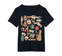 Mafia Delito Protección de Gángsteres Tráfico de Drogas Camiseta, Mujer Tallas Grandes, Negro, 1XL Grande