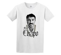 Mafioso Free Chapo Men's T-Shirt Unisex White Cotton Hip Hop Print tee Shirts M