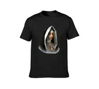 Mafioso Hombre Mother Mercy Camiseta Manga Corta Blanco Ropa Apparel Santificar Unisex Cotton T-Shirts Black XXL