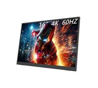 MAFNKOU Monitor portátil de 16 pulgadas 4K UHD 3840 × 2160 400 nits, pantalla de juego de contraste 1500:1, pantalla externa IPS HDR, monitor de viaje para portátil/Mac/PC/PS5/Xbox con soporte de