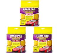 Mafra, Almohadilla de Espuma, Esponja de Celda Tensa para Aplicar Abrillantadores, Ceras, Selladores y Apósitos, Ideal para Tratar Superficies de Goma, Plástico, Vinilo y Cuero, Paquete de 6
