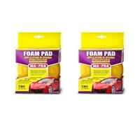 Mafra, Almohadilla de Espuma, Esponja de Celda Tensa para Aplicar Abrillantadores, Ceras, Selladores y Apósitos, Ideal para Tratar Superficies de Goma, Plástico, Vinilo y Cuero, Paquete de 4