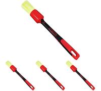 Mafra - Cepillo White Car Detailing 24 mm, Ideal para Limpiar Interiores y Exteriores del Coche: Llantas, Plásticos, Motor, Volante y Costuras de los Asientos (Paquete de 4)