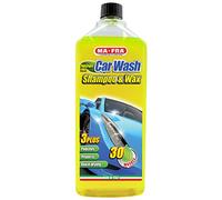Mafra, Champú y Cera Para Coches, Abrillantador, Protector y Autosecante, Contra Las Manchas Difíciles y la Suciedad, Hasta 30 Lavados, 1000 ml