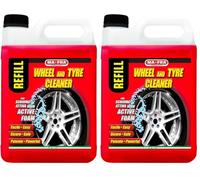 Mafra, Limpiador de Ruedas y Neumáticos, Limpia y Desengrasa los Neumáticos del Coche, Ideal para Renovar Ruedas y Neumáticos, Utilizable con o sin Espuma, Formato 4500ml (Paquete de 2)