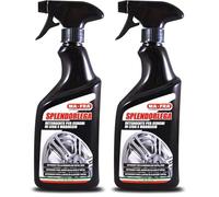 Mafra Splendorlega, Limpiador de Llantas de Coche, Disuelve y Elimina los Residuos Ferrosos, Conserva la Rueda sin Riesgo de Corrosión o Abrasión, 500ml (Paquete de 2)