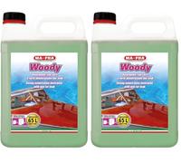 Mafra Woody, Limpiador Concentrado con Cera de Teca, para Limpiar en Profundidad, Mantener y Regenerar Las Partes de Madera de los Barcos, con Acción Impermeabilizante, Depósito de 4500ml