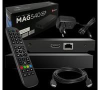 MAG 540w3 IPTV Set Top Box 1GB RAM 4K HEVC H 265 Apoyo Linux WiFi integrado
