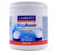 Mag Asorb (Citrato de Magnesio) 180 Tabletas (Formato Ahorro) - 150mg de Magnesio Elemental - Alta Absorción y Biodisponibilidad - Función Muscular, Huesos y Energía