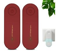 Magair Air Purifier, Mag Airs Purifiers, 2025 New Plug-in Negative Ion Air Purifier, Silent Design/360° Full Surround, Suitable For Bedrooms, Toilets, Closets, Pet Room (red,2pcs)