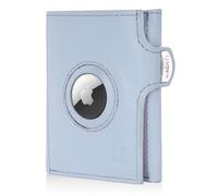 MAGATI Cartera delgada con compartimento para monedas, protección RFID, mini cartera para hombre y mujer, pequeño, funda para tarjetas il santo, tarjetero para carro de la compra, monedero, azul