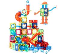 Magblock 122 Piezas de Bloques de construcción magnéticos de mármol para niños, Azulejos magnéticos Stem Juguetes de Regalo de construcción para niños y niñas de 3, 4, 5, 6, 7 años