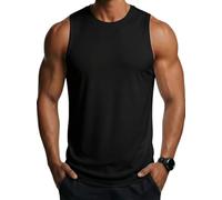 MAGCOMSEN Camiseta Tirantes Hombre Running Entrenamiento Deportiv Gimnasio Chaleco Camiseta sin Mangas Protectora Solar