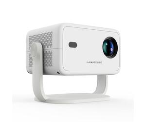Magcubic Mini Proyector 4K Portatil 1080P Nativo & 400 ANSI Lumen, Android 14, WiFi 6 BT 5.4, Rotacion 180, Enfoque Electrico, HDMI USB, Cine en Casa Exterior Camping, Diseno Futbol WM 2026 (L018)